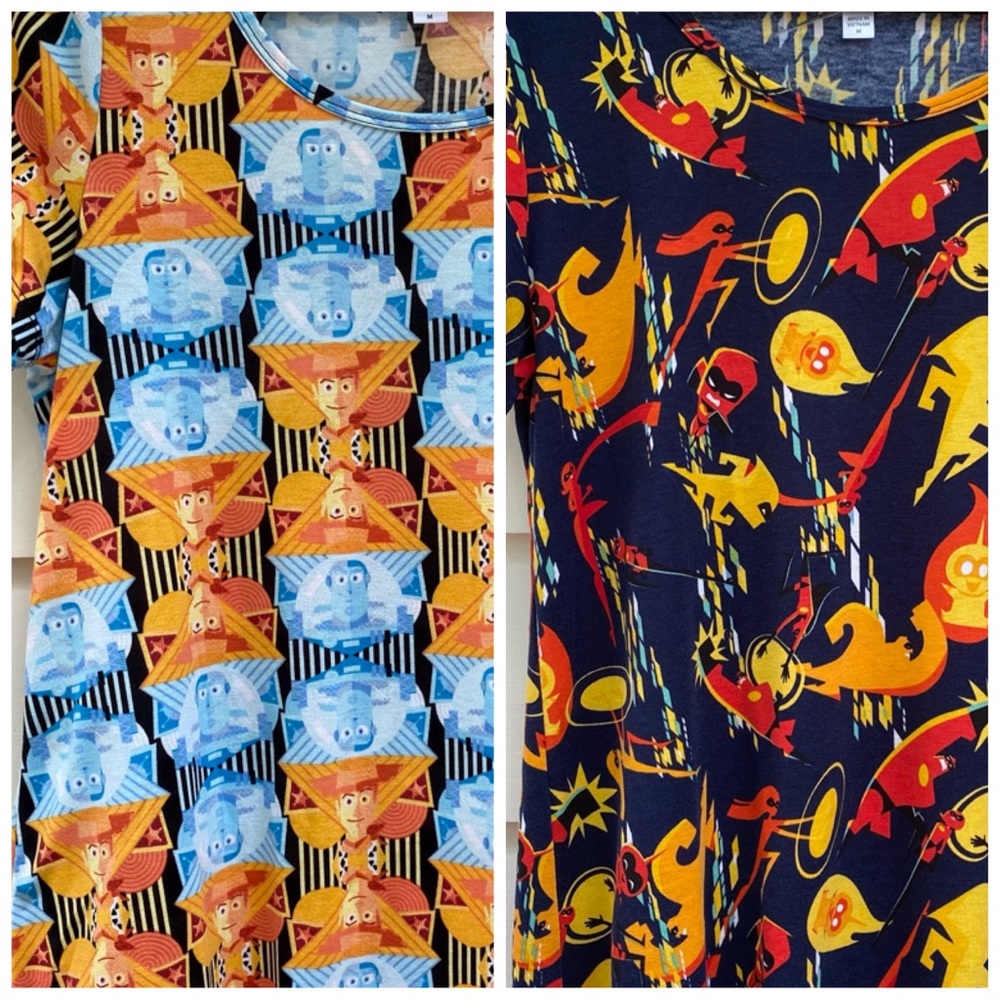 2 Disney LuLaRoe Classic T’s M medium